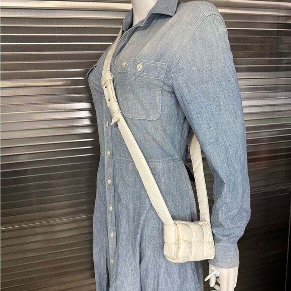 Authentic Bottega Veneta Tech Mini Small Padded Tech Cassette Shoulder Bag White - Picture 13 of 13